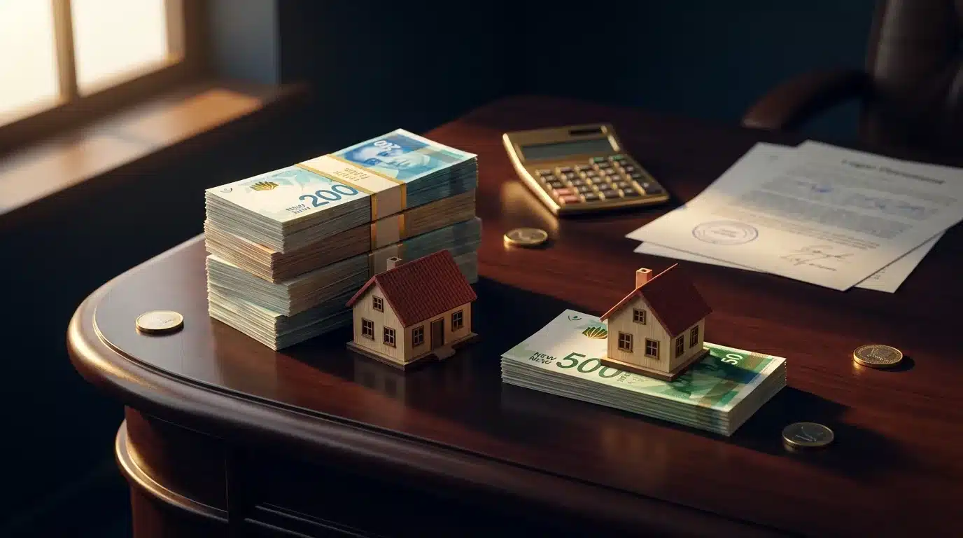 חישוב מס רכישה בפועל - תרחיש המדגים את הפער בין דירה יחידה לדירה נוספת