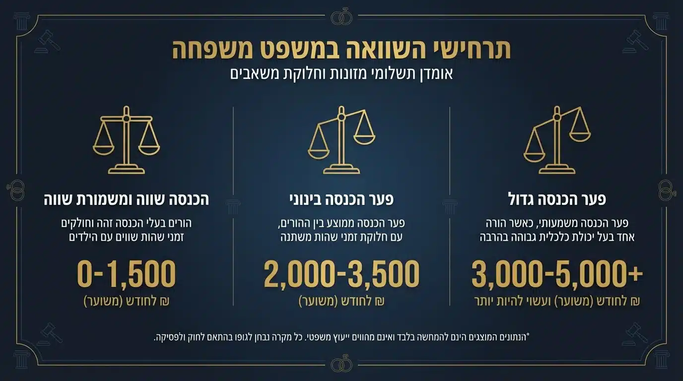 חישוב מזונות ילדים בישראל – שלבי התהליך המשפטי