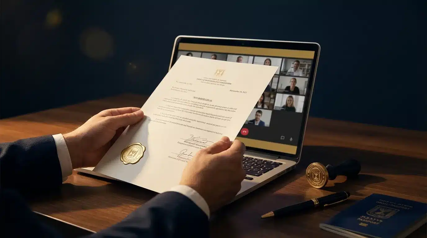 חתימה מרחוק ואימות מסמכים בעסקאות נדל